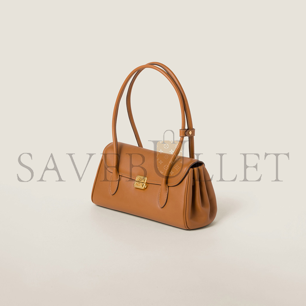 MIU MIU LEATHER SHOULDER BAG 5BD265 (28*16*8cm)